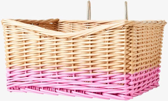 Bild av stilren hängande förvaringskorg i flätad design
