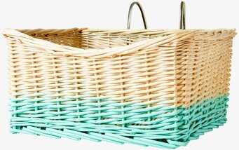 Bild av modern hängande korg i natur och mintgrönt