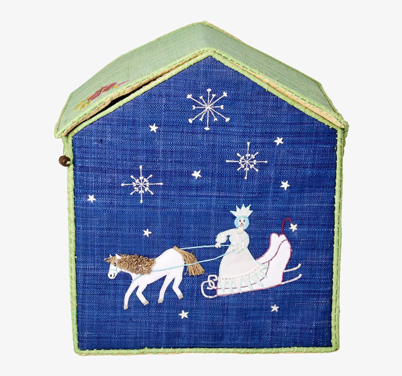 Förvaringskorg Snow Queen Large från Rice med snödrottning