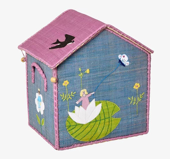 Bild av detaljrik förvaringskorg i lekfull design