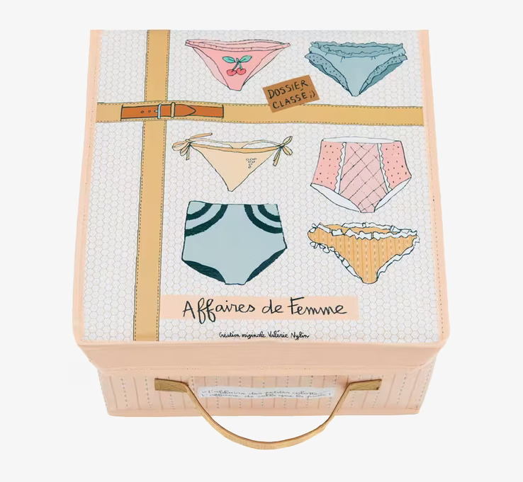 Förvaringsbox Trosor/Bad från Derriére la porte med mönster