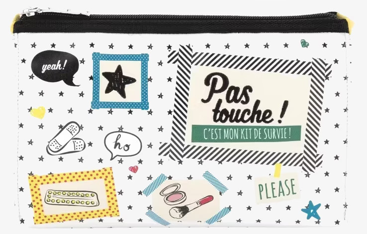 Bild av livfull förvaringsväska med grafiska element