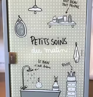 Bild av elegant grått medicinskåp för badrumsinredning