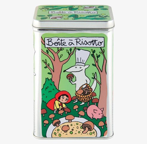 Plåtburk Torkad Svamp från Derriére la porte med skogstema