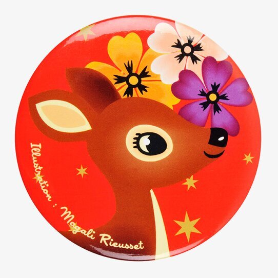 Bild av fickspegel med lekfull och färgglad design