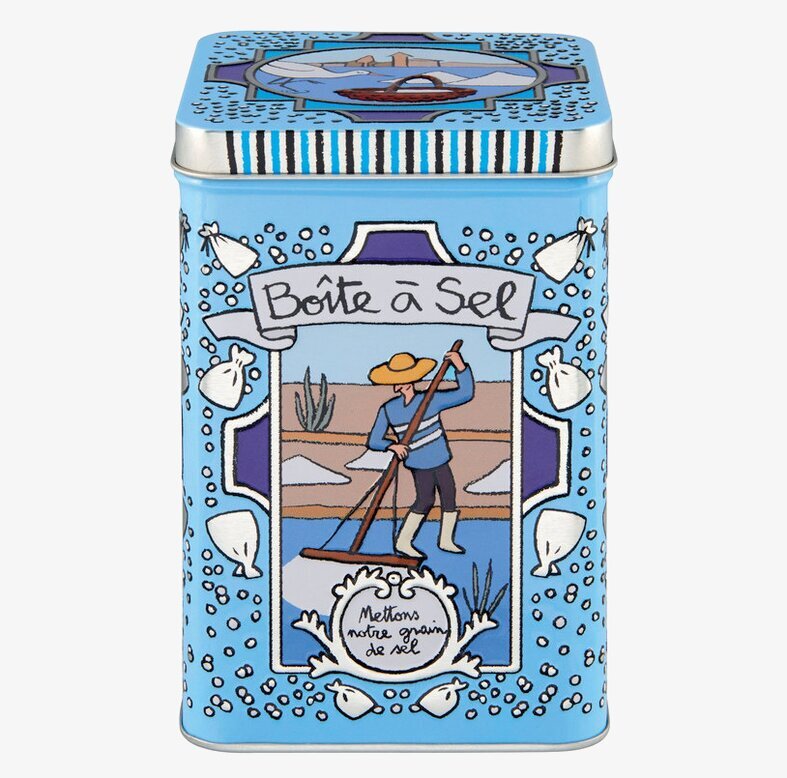 Plåtburk Salt från Derriére la porte med charmig design