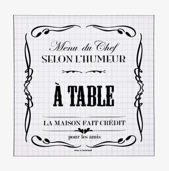 Bild av elegant canvastavla i fransk bistrostil