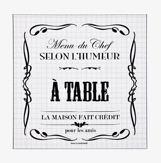 Bild av elegant canvastavla i fransk bistrostil