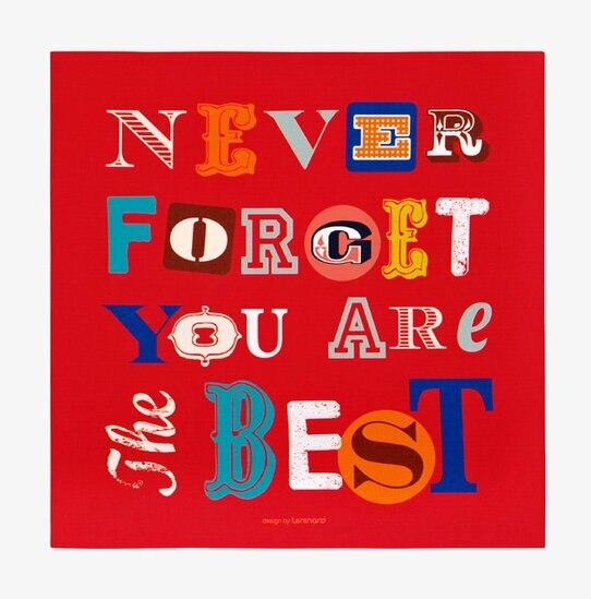 Bild av inspirerande canvastavla med positivt budskap