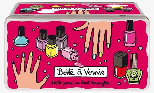 Plåtburk Manikyr Cerise från Derriére la porte