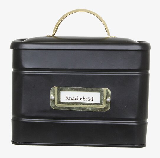 Plåtburk Hilma Knäckebröd Svart/Mässing från Strömshaga