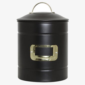 Plåtburk Hilma Mellan Svart/Mässing från Strömshaga