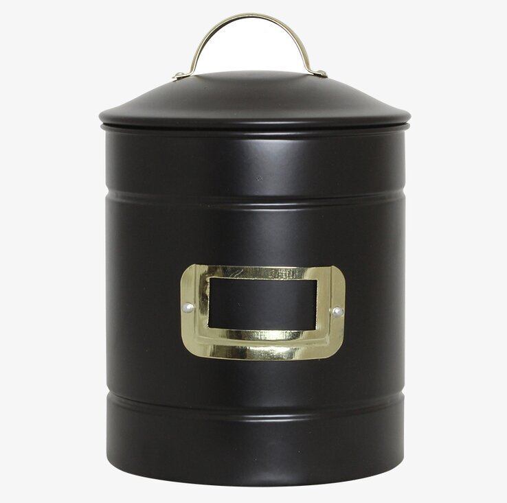 Plåtburk Hilma Mellan Svart/Mässing från Strömshaga