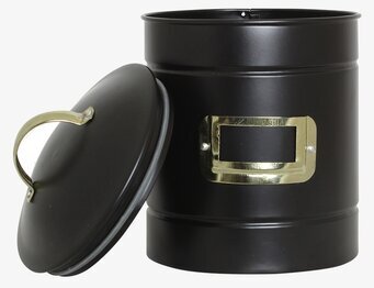 Plåtburk Hilma Mellan Svart/Mässing från Strömshaga