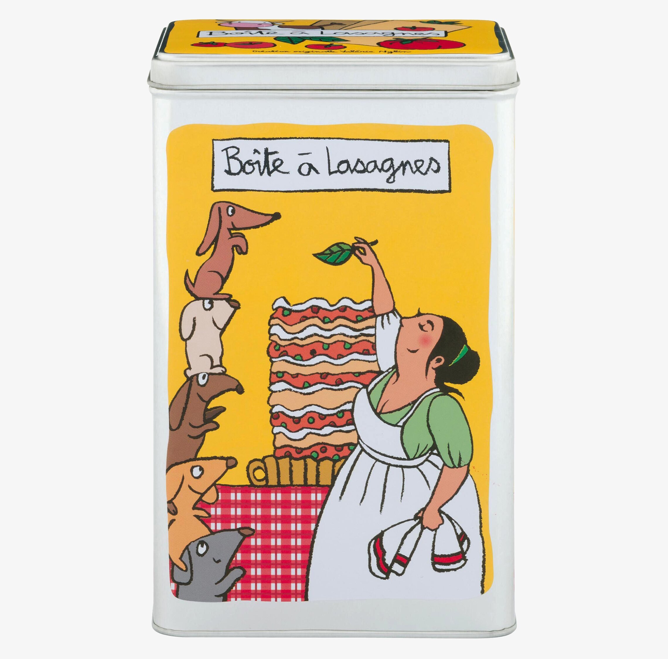 Plåtburk Lasagneplattor Gul från Derriére la porte
