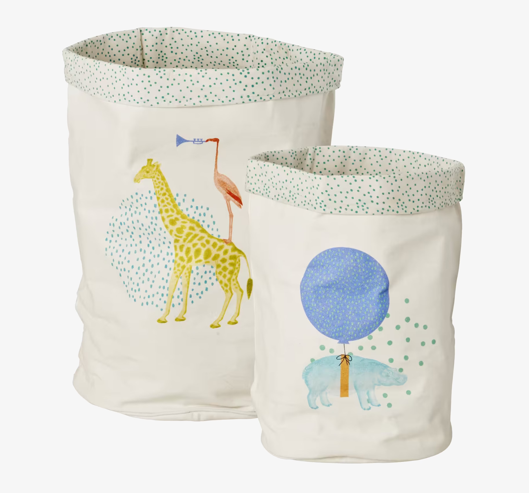 Bild av fantasifulla förvaringskorgar med djurmotiv