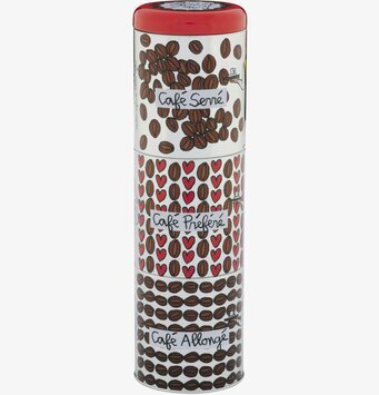 Plåtburk 3-delad Kaffe från Derriére la porte i kök