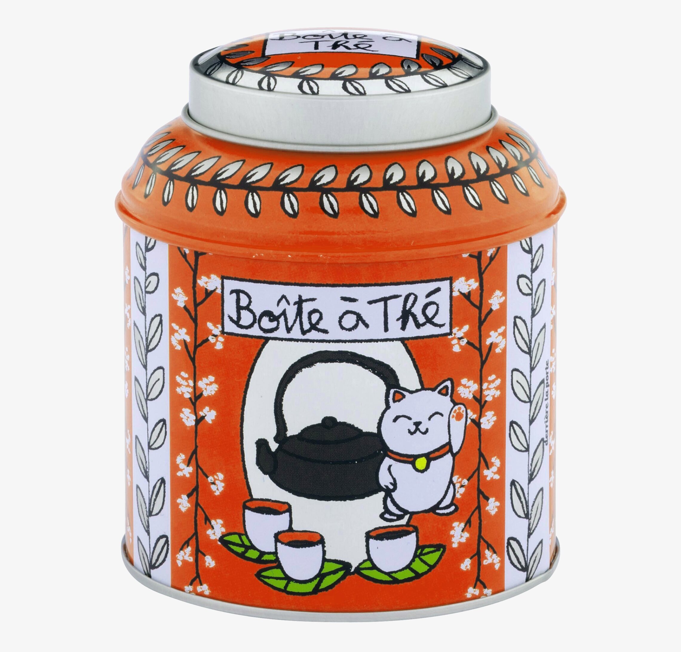 Plåtburk Örtte Rund Orange från Derriére la porte