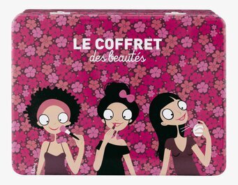 Plåtburk Sminksaker Blommor från Derriére la porte