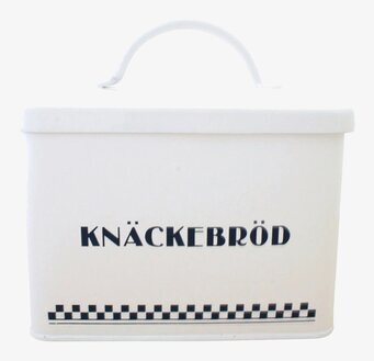Plåtburk Classic Knäckebröd Blå/Vit från Strömshaga
