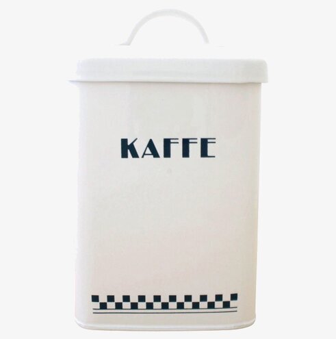 Plåtburk Classic Kaffe Blå/Vit från Strömshaga