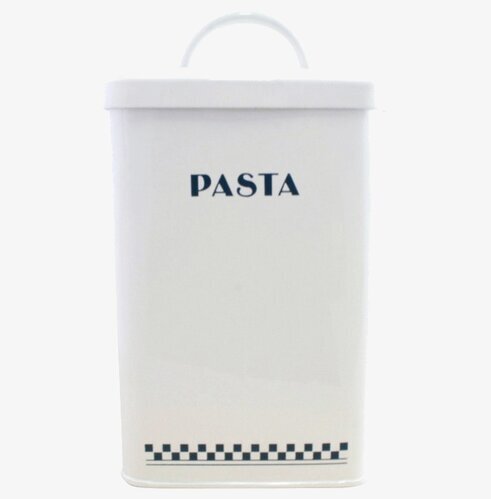 Plåtburk Classic Pasta Blå/Vit från Strömshaga i köket