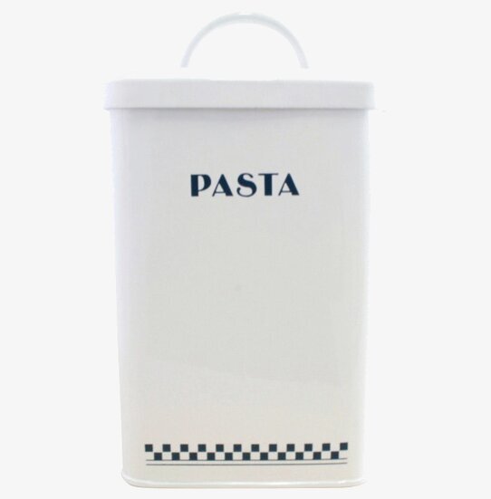 Plåtburk Classic Pasta Blå/Vit från Strömshaga i köket
