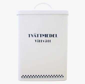 Plåtburk Classic Vittvätt Blå/Vit från Strömshaga