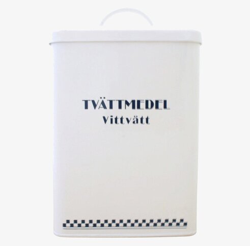 Plåtburk Classic Vittvätt Blå/Vit från Strömshaga