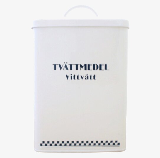 Plåtburk Classic Vittvätt Blå/Vit från Strömshaga