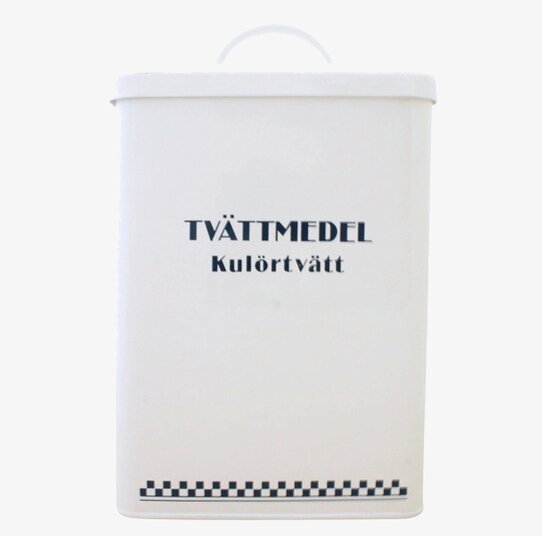 Plåtburk Classic Kulörtvätt Blå/Vit från Strömshaga
