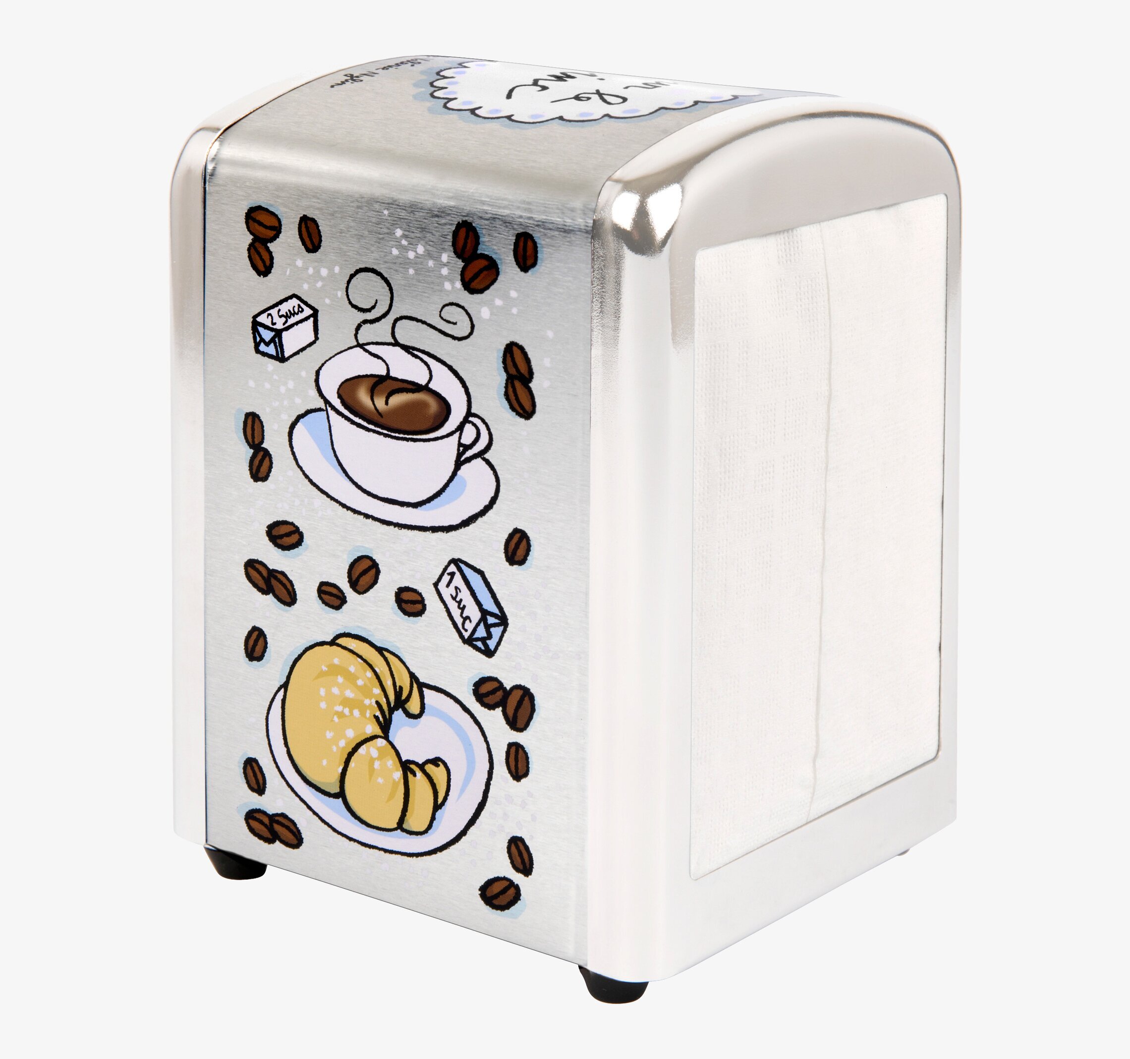 Bild av kreativt servettställ med konstnärlig design