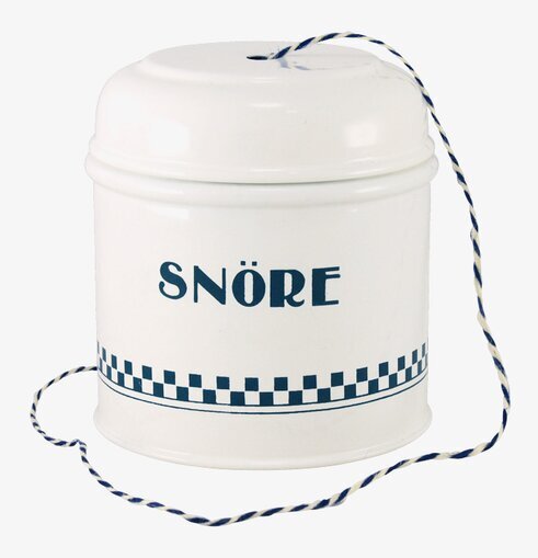 Plåtburk Classic Snöre Blå/Vit från Strömshaga för snöre