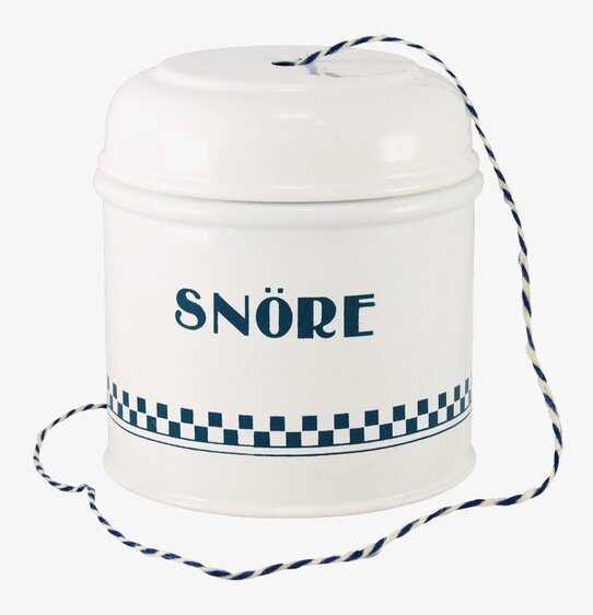 Plåtburk Classic Snöre Blå/Vit från Strömshaga för snöre