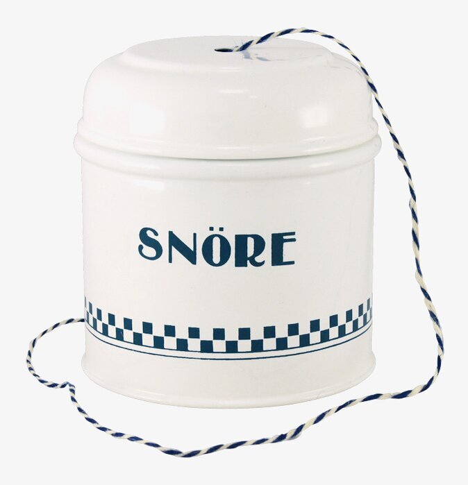 Plåtburk Classic Snöre Blå/Vit från Strömshaga för snöre