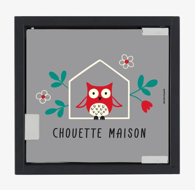 Bild av stilfullt och funktionellt nyckelskåp med uggla