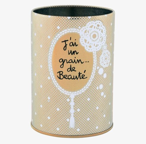 Plåtburk Smink Guld från Derriére la porte med elegant design