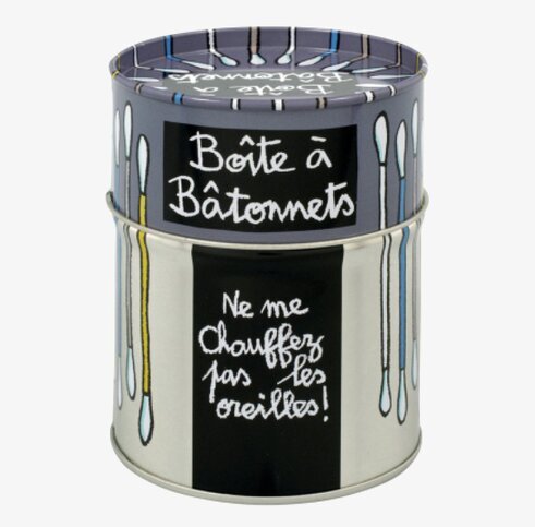 Plåtburk Bomullspinnar från varumärket Derriére la porte