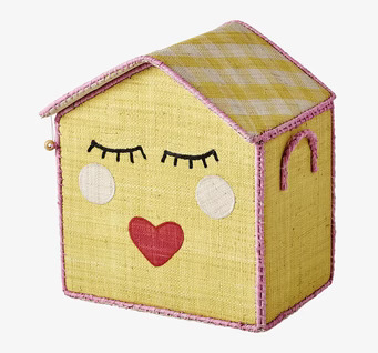 Foto av charmig förvaringskorg med lekfull design